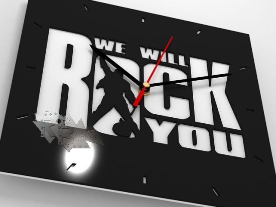 Часы настенные We will rock you - фото 2 - rockbunker.ru
