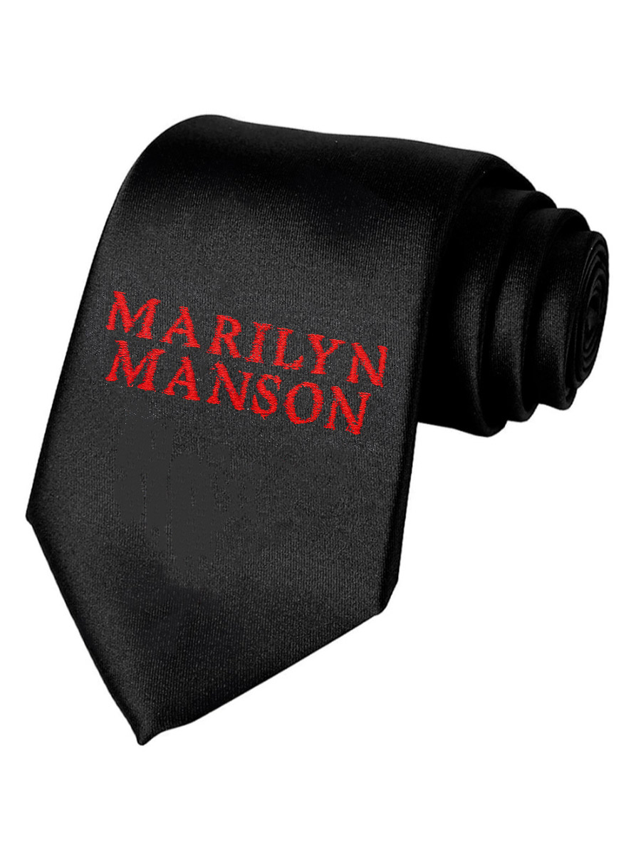 Галстук Marilyn Manson - фото 1 - rockbunker.ru