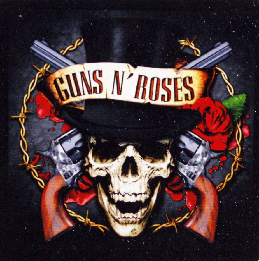 Кожаная нашивка Guns N Roses - фото 1 - rockbunker.ru