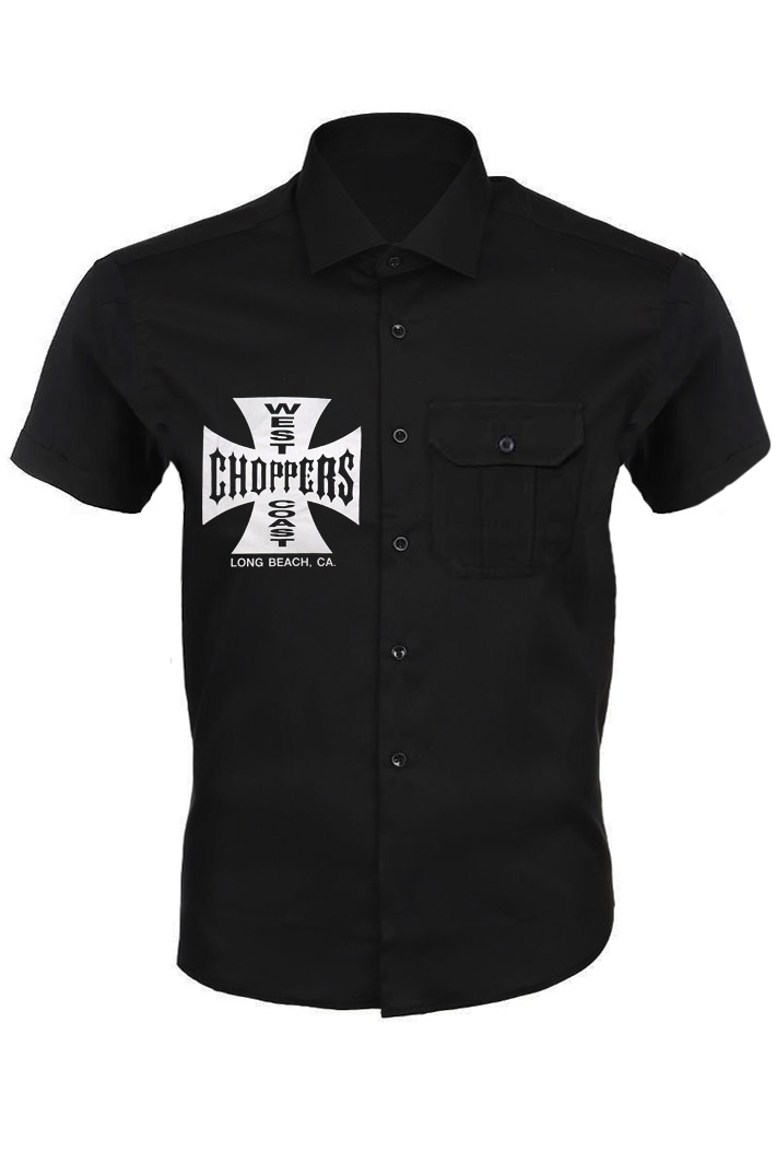 Рубашка с коротким рукавом West Coast Choppers - фото 1 - rockbunker.ru