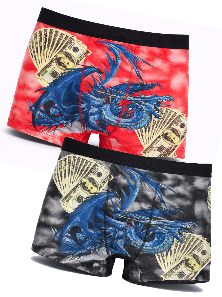 Трусы ADAMS Дракон - фото 1 - rockbunker.ru