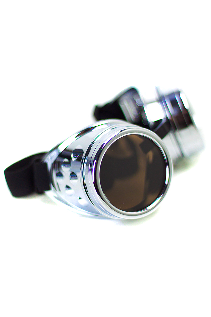 Кибер-очки гогглы серебряные - фото 2 - rockbunker.ru