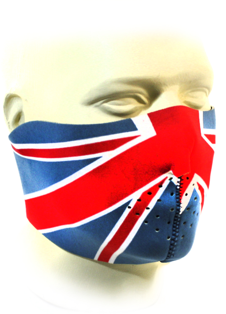 Байкерская маска флаг Великобритании - фото 1 - rockbunker.ru