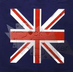 Бандана синяя с Британским флагом - фото 1 - rockbunker.ru