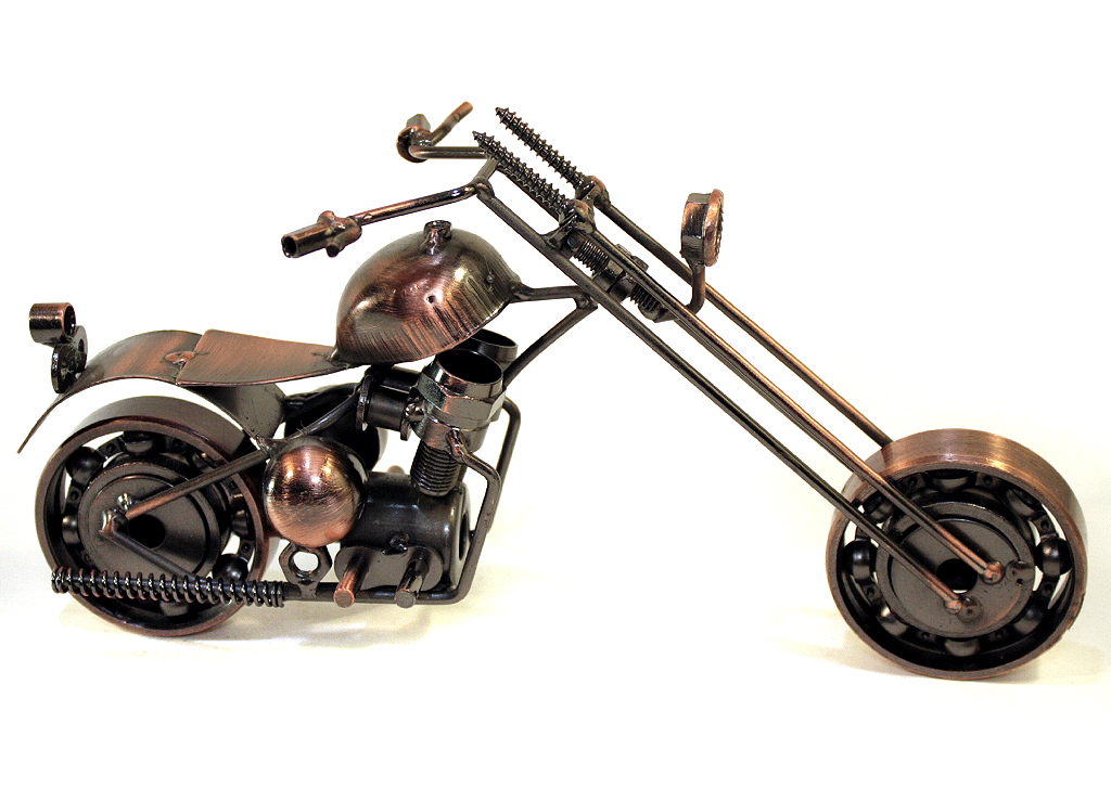 Сувенирная модель Мотоцикл ручной работы МРС012 - фото 5 - rockbunker.ru
