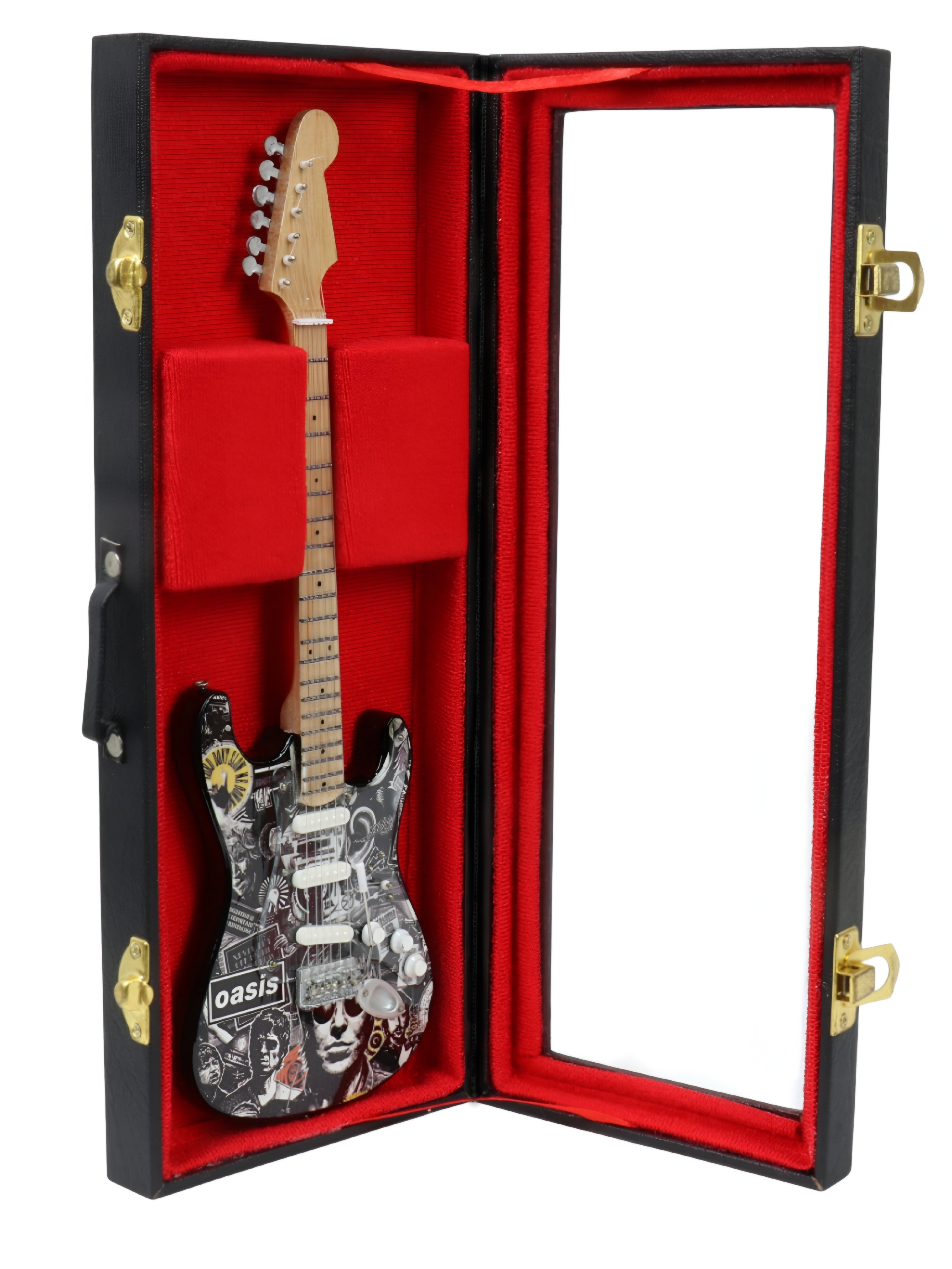 Сувенирная копия гитары в кейсе Oasis 3 - фото 1 - rockbunker.ru