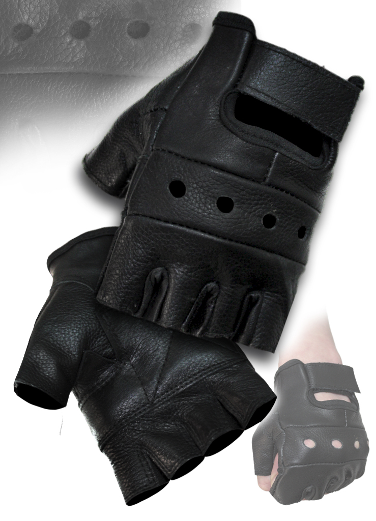 Перчатки кожаные RockBunker без пальцев - фото 1 - rockbunker.ru