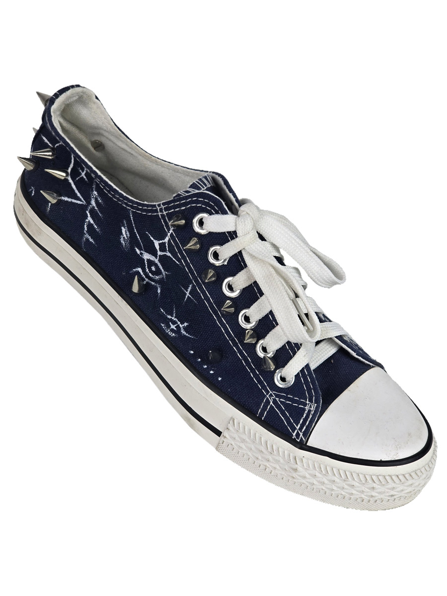 Кеды кастомные Eyes - фото 1 - rockbunker.ru