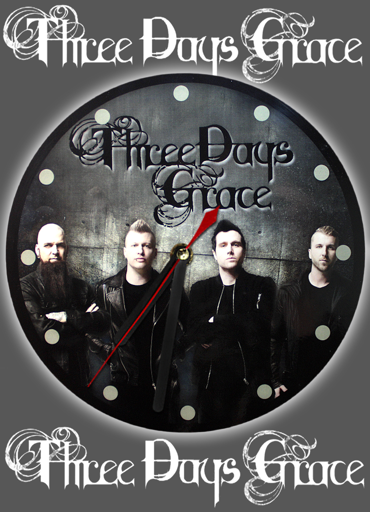 Часы настенные RockMerch Three Days Grace - фото 1 - rockbunker.ru
