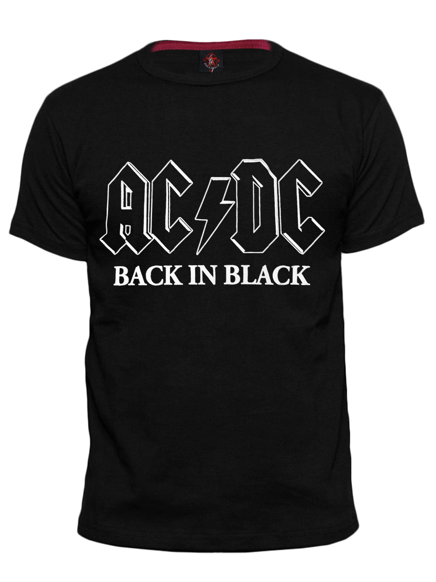 Футболка RockMerch AC DC Back in Black - фото 1 - rockbunker.ru