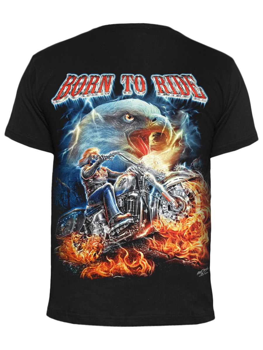 Футболка Rock Chang Born To Ride - фото 2 - rockbunker.ru