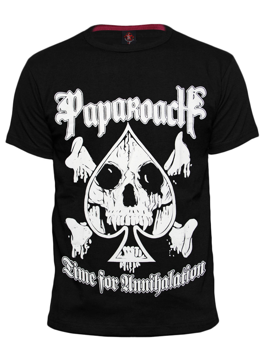 Футболка RockMerch Papa Roach Time for Annihilation - фото 1 - rockbunker.ru