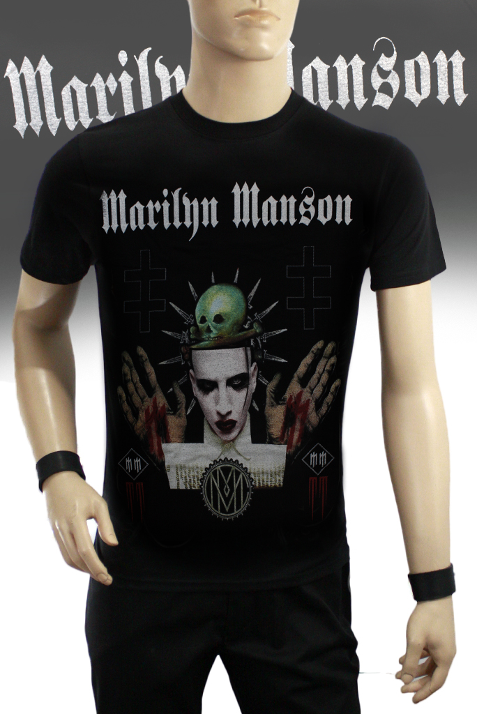 Футболка RockMerch Marilyn Manson The Celebritarian Corporation - фото 1 - rockbunker.ru