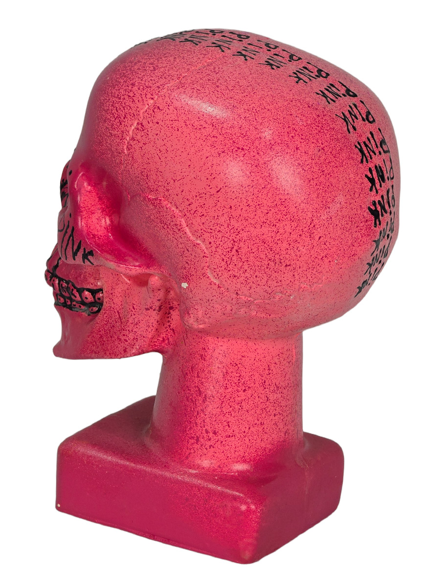 Череп декоративный Pink - фото 3 - rockbunker.ru