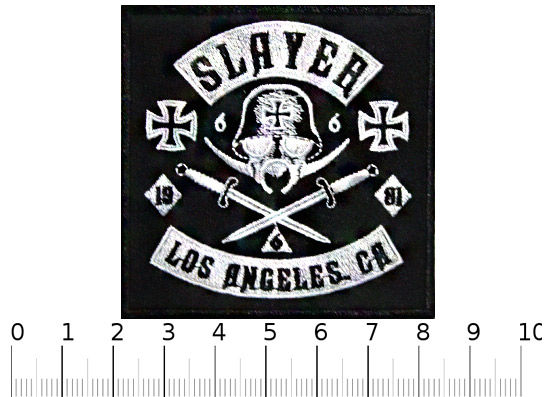 Нашивка Slayer Los Angeles - фото 1 - rockbunker.ru