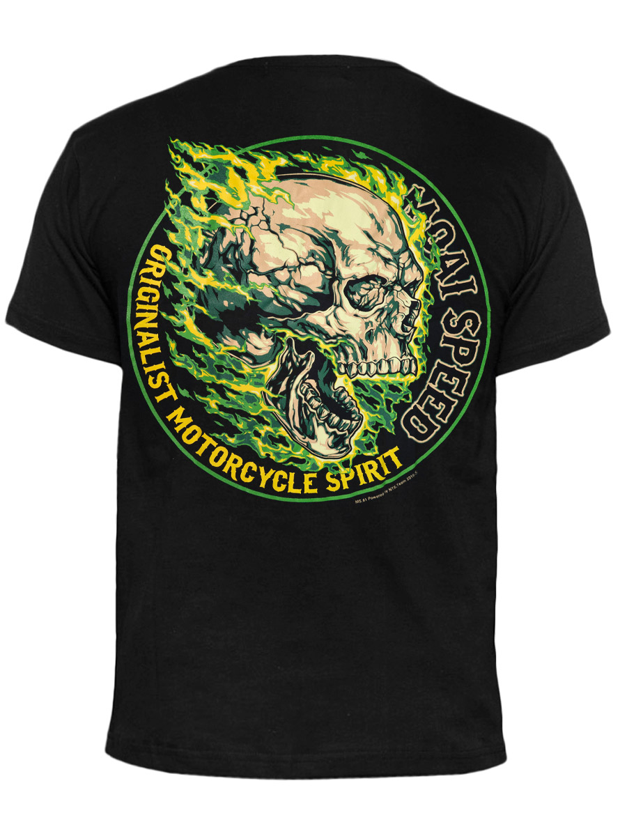 Футболка Moai Speed Originalist Motorcycle Spirit - фото 1 - rockbunker.ru