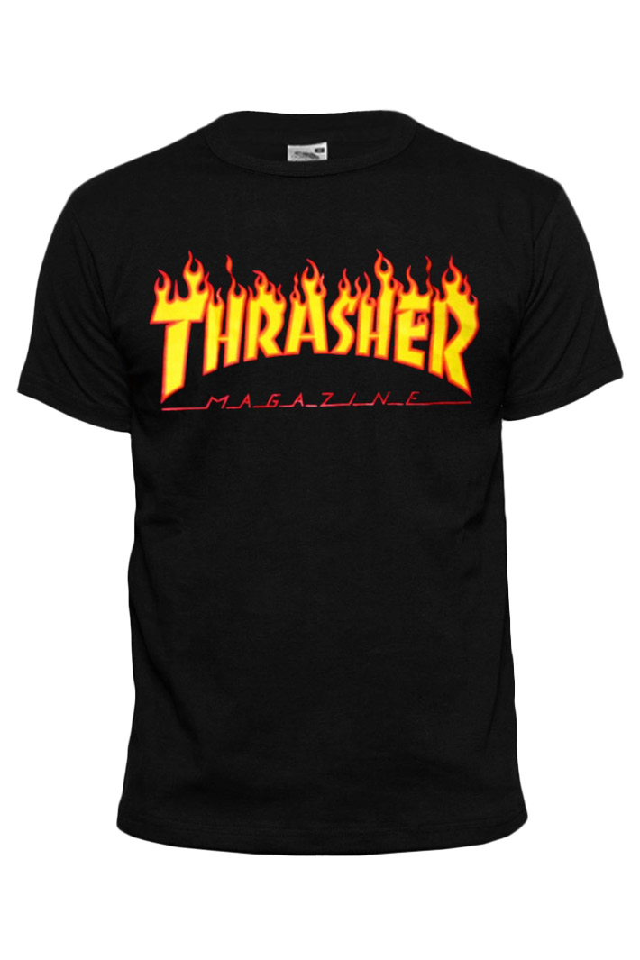 Футболка Thrasher черная - фото 1 - rockbunker.ru