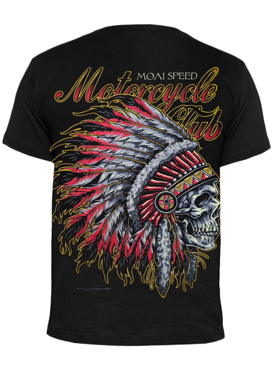 Футболка Moai Speed Motorcycle Club - фото 1 - rockbunker.ru