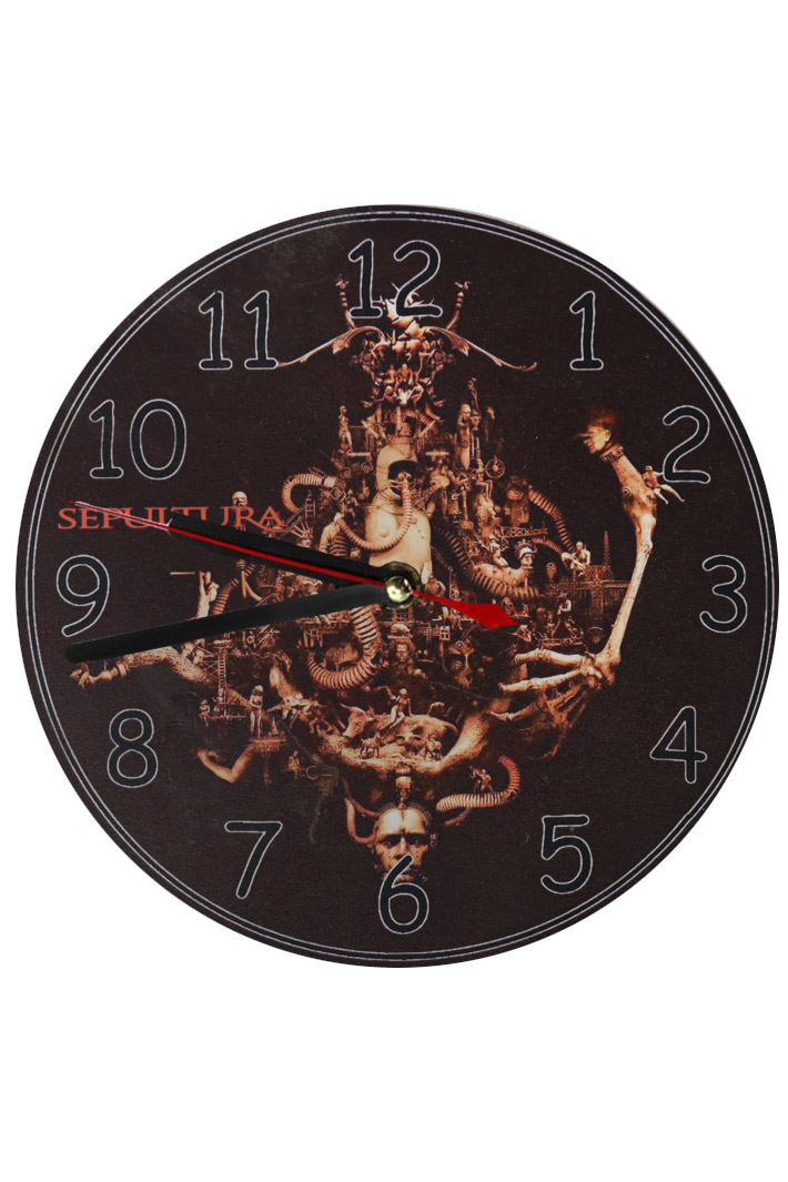 Часы настенные Sepultura - фото 1 - rockbunker.ru