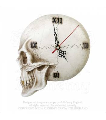 Часы настенные Alchemy Gothic V32 Tempore Mortis Skull - фото 1 - rockbunker.ru