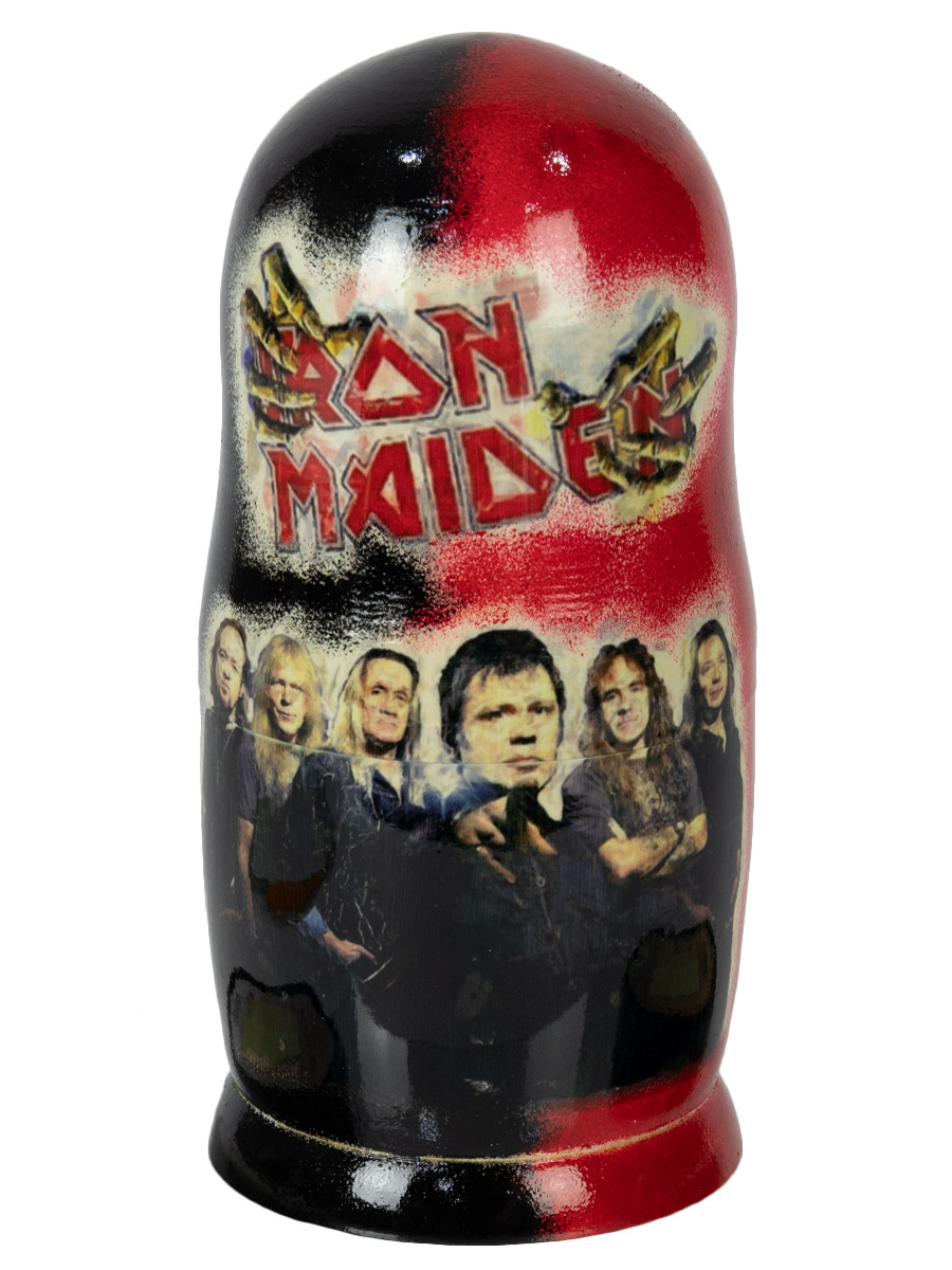 Матрешка Iron Maiden - фото 2 - rockbunker.ru