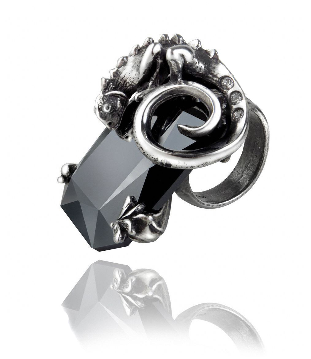 Кольцо Alchemy Gothic R191 Philosophers Stone Ring - фото 1 - rockbunker.ru