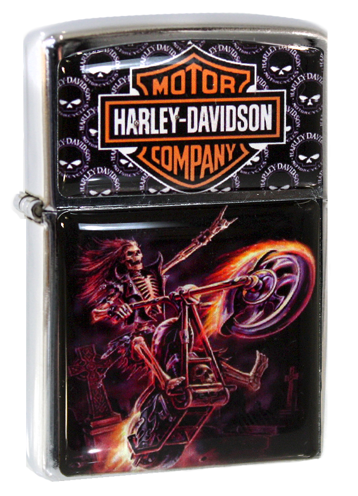 Зажигалка RockMerch Harley-Davidson - фото 1 - rockbunker.ru