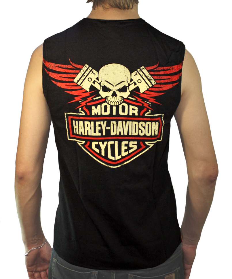 Футболка Harley-Davidson без рукавов - фото 2 - rockbunker.ru