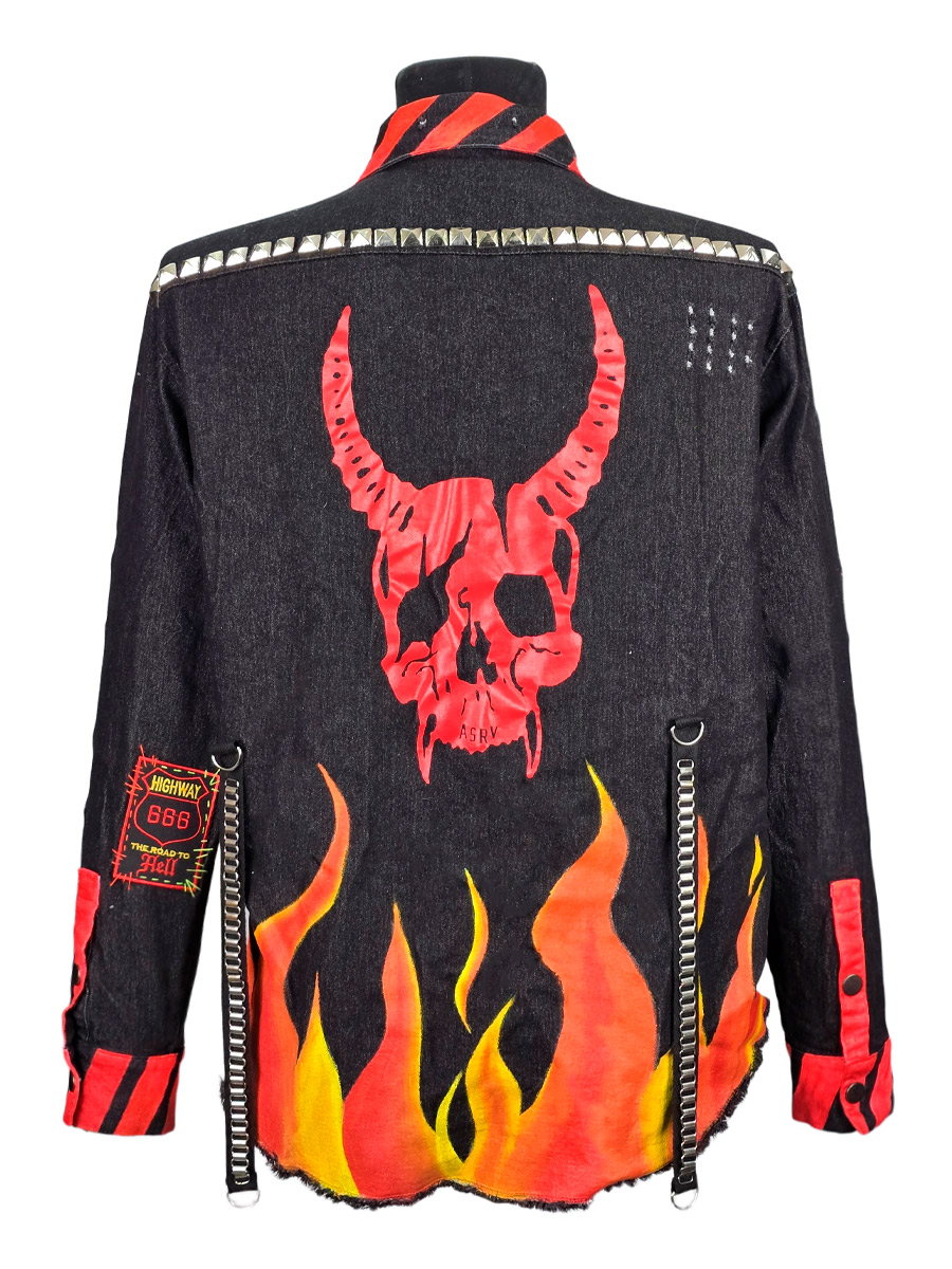 Куртка кастомная Fire - фото 2 - rockbunker.ru