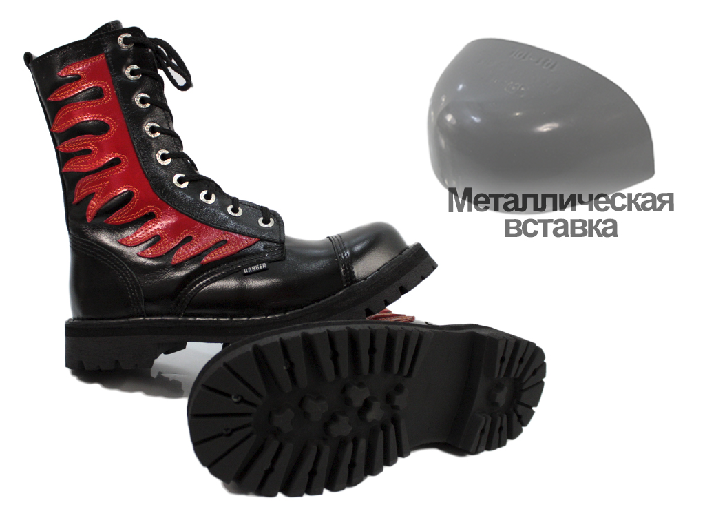 Ботинки высокие Ranger Black fire 9 колец - фото 3 - rockbunker.ru