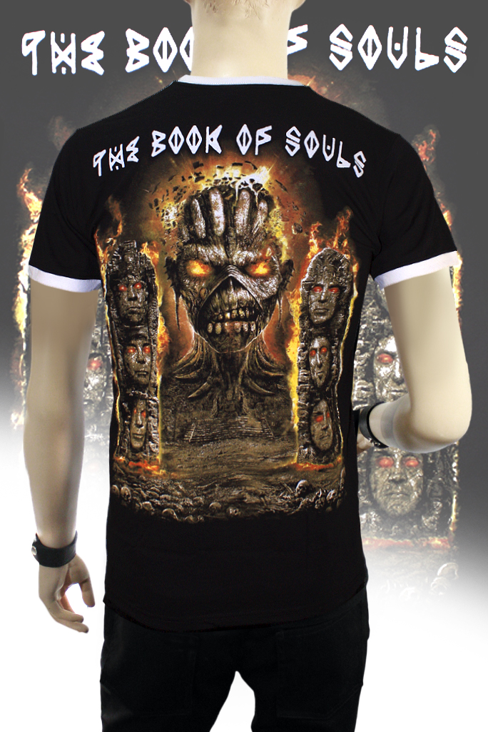 Футболка Ringer Iron Maiden The Book Of Souls - фото 2 - rockbunker.ru