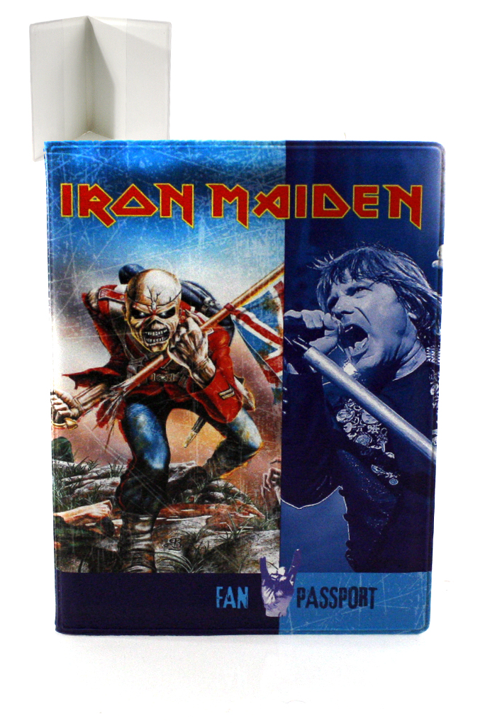 Обложка на паспорт RockMerch Iron Maiden - фото 1 - rockbunker.ru