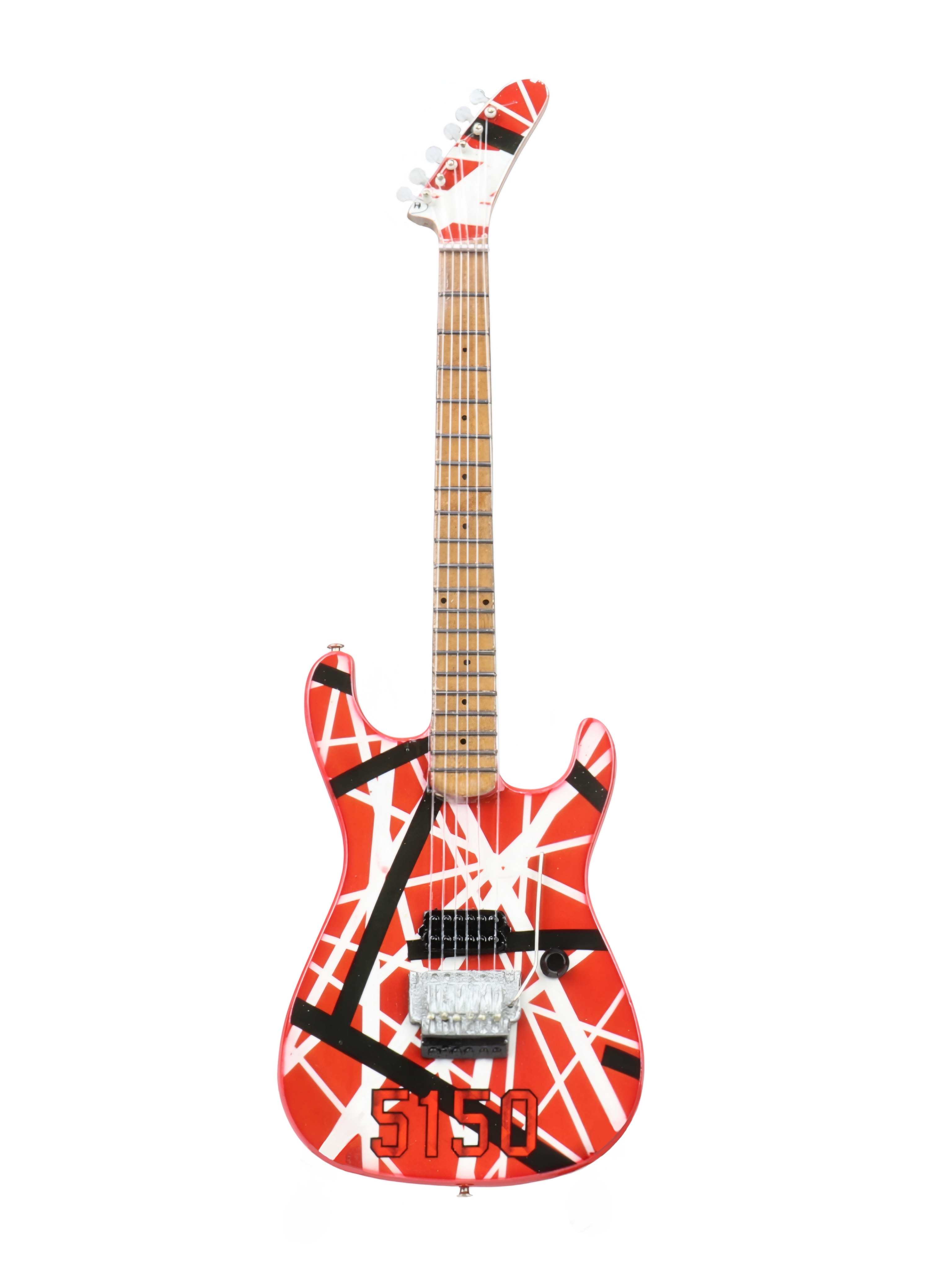 Сувенирная копия гитары в кейсе Van Halen - фото 2 - rockbunker.ru