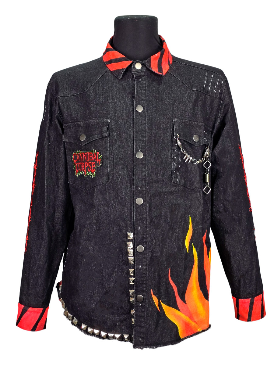 Куртка кастомная Fire - фото 1 - rockbunker.ru