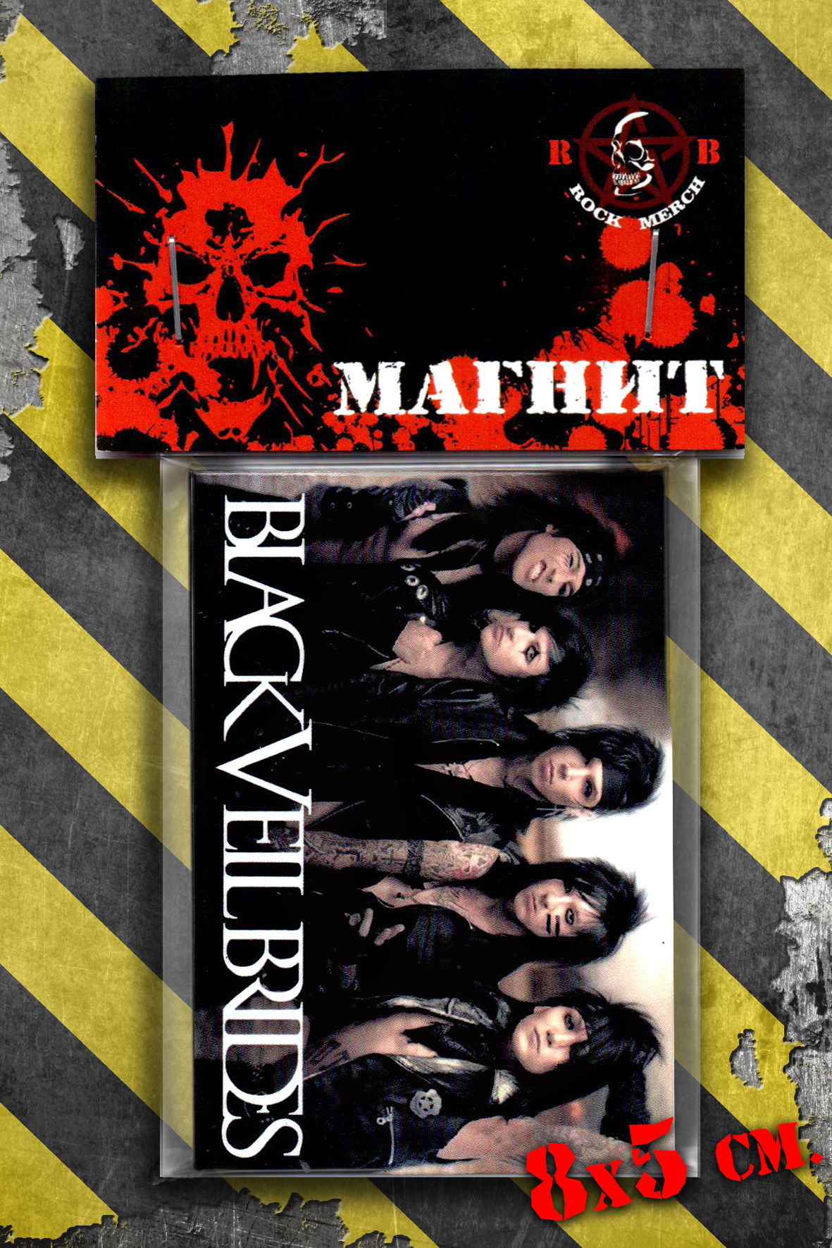 Магнит RockMerch Black Veil Brides - фото 1 - rockbunker.ru