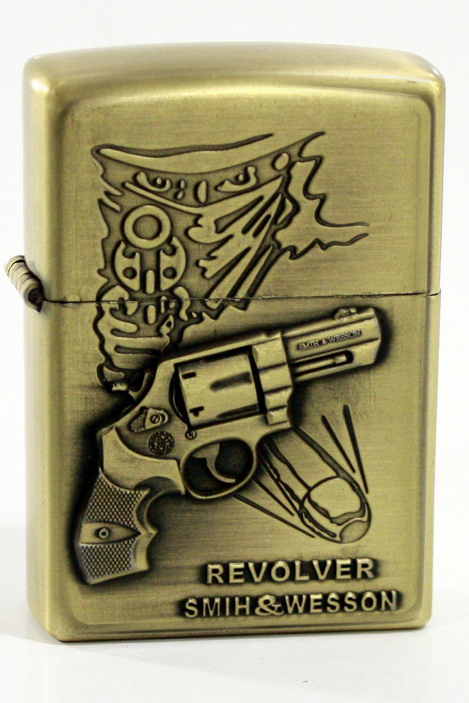 Зажигалка бензиновая JianTai Revolver - фото 1 - rockbunker.ru