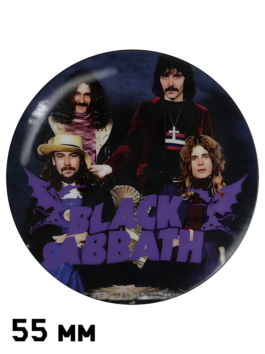 Значок RockMerch Black Sabbath - фото 1 - rockbunker.ru