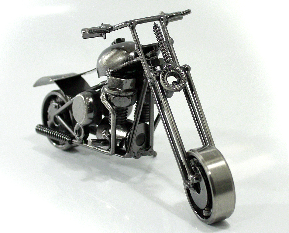 Сувенирная модель Мотоцикл ручной работы МРС002 - фото 2 - rockbunker.ru
