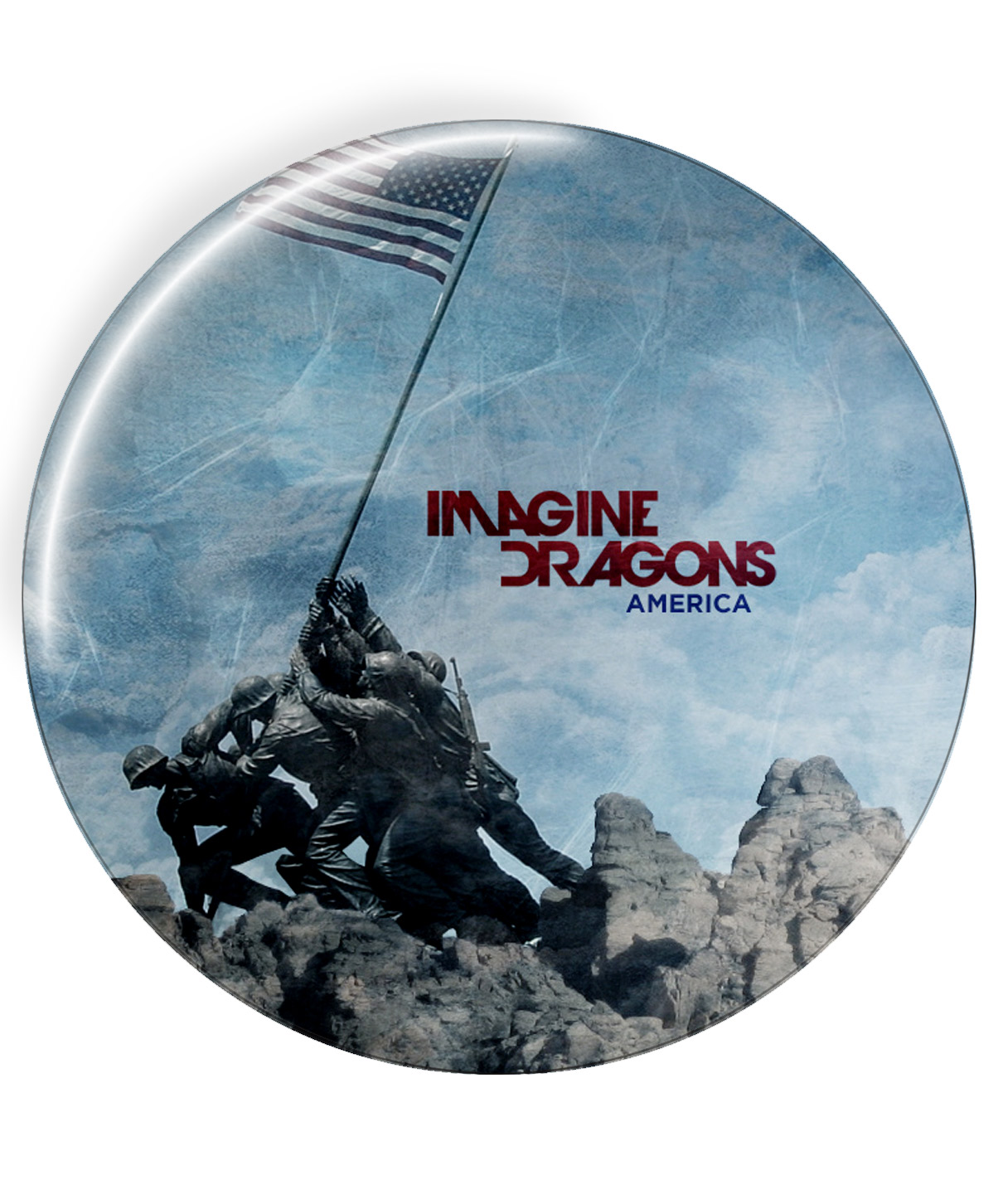 Значок RockMerch Imagine Dragons - фото 1 - rockbunker.ru