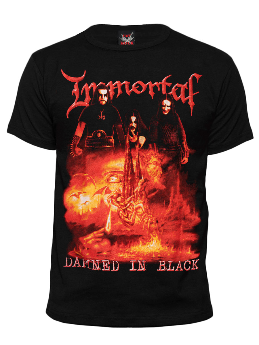 Футболка Hot Rock Immortal Damned In Black - фото 1 - rockbunker.ru