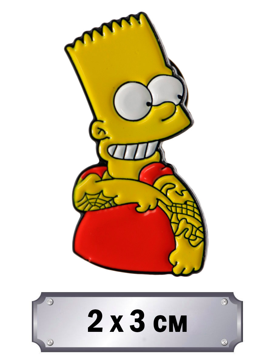 Значок  Симпсоны: Барт - фото 1 - rockbunker.ru
