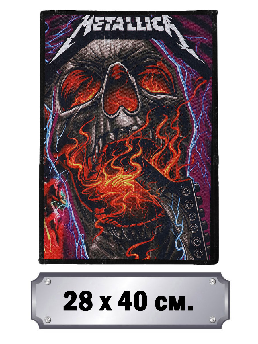 Нашивка на спину RockMerch Metallica - фото 2 - rockbunker.ru