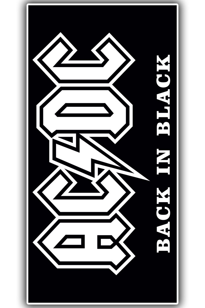 Полотенце AC DC - фото 1 - rockbunker.ru