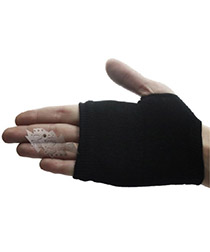 Перчатки-митенки Arm Warmer проклепанные - фото 2 - rockbunker.ru