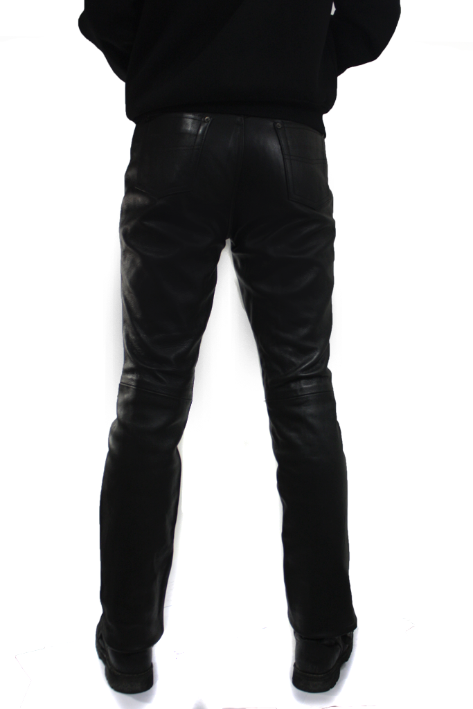 Штаны кожаные мужские First M-8025 CM классические - фото 2 - rockbunker.ru