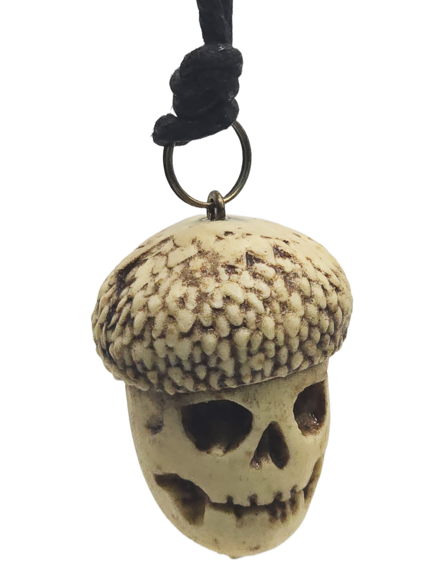 Кулон Череп Желудь - фото 1 - rockbunker.ru