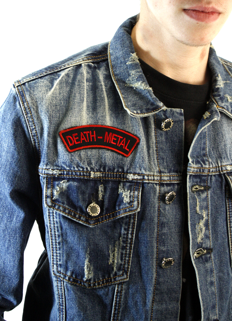 Куртка джинсовая с нашивками Death Metal Пентаграмма Suicide Silence - фото 2 - rockbunker.ru