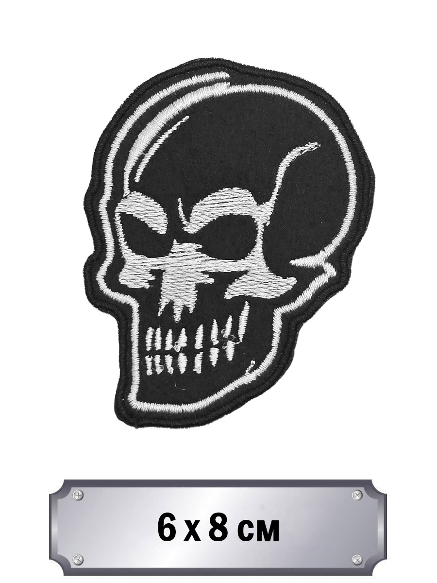 Термонашивка RockMerch Череп - фото 1 - rockbunker.ru