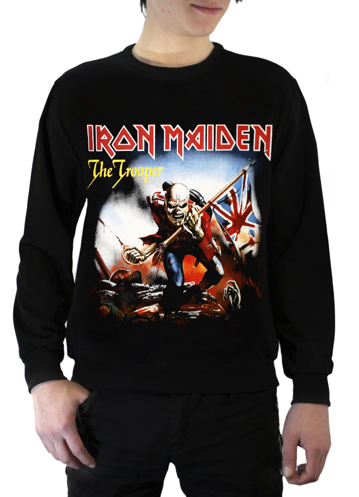 Свитшот RockMerch Iron Maiden The Trooper мужской - фото 1 - rockbunker.ru