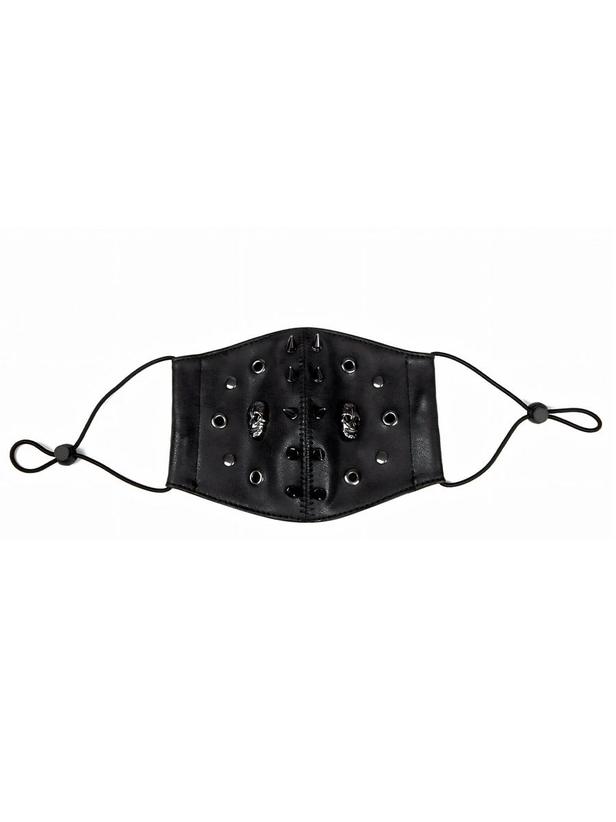 Маска Стимпанк Черепа Люверсы - фото 1 - rockbunker.ru